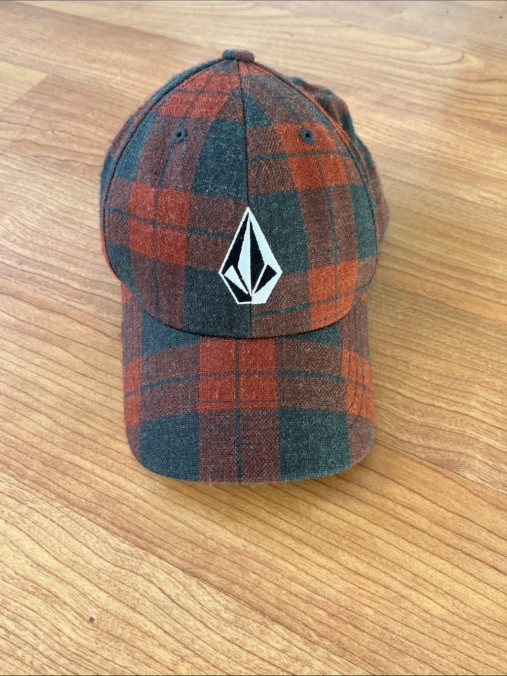 Volcom kids buffalo plaid Baseball Hat
